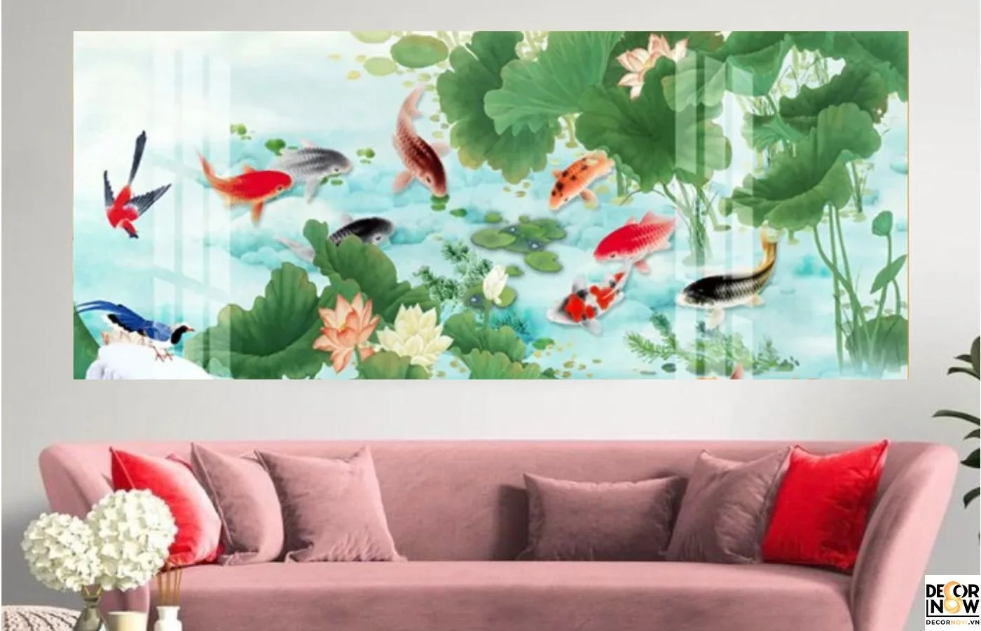 Tranh phong thủy mệnh mộc giúp hòa hợp gia đình