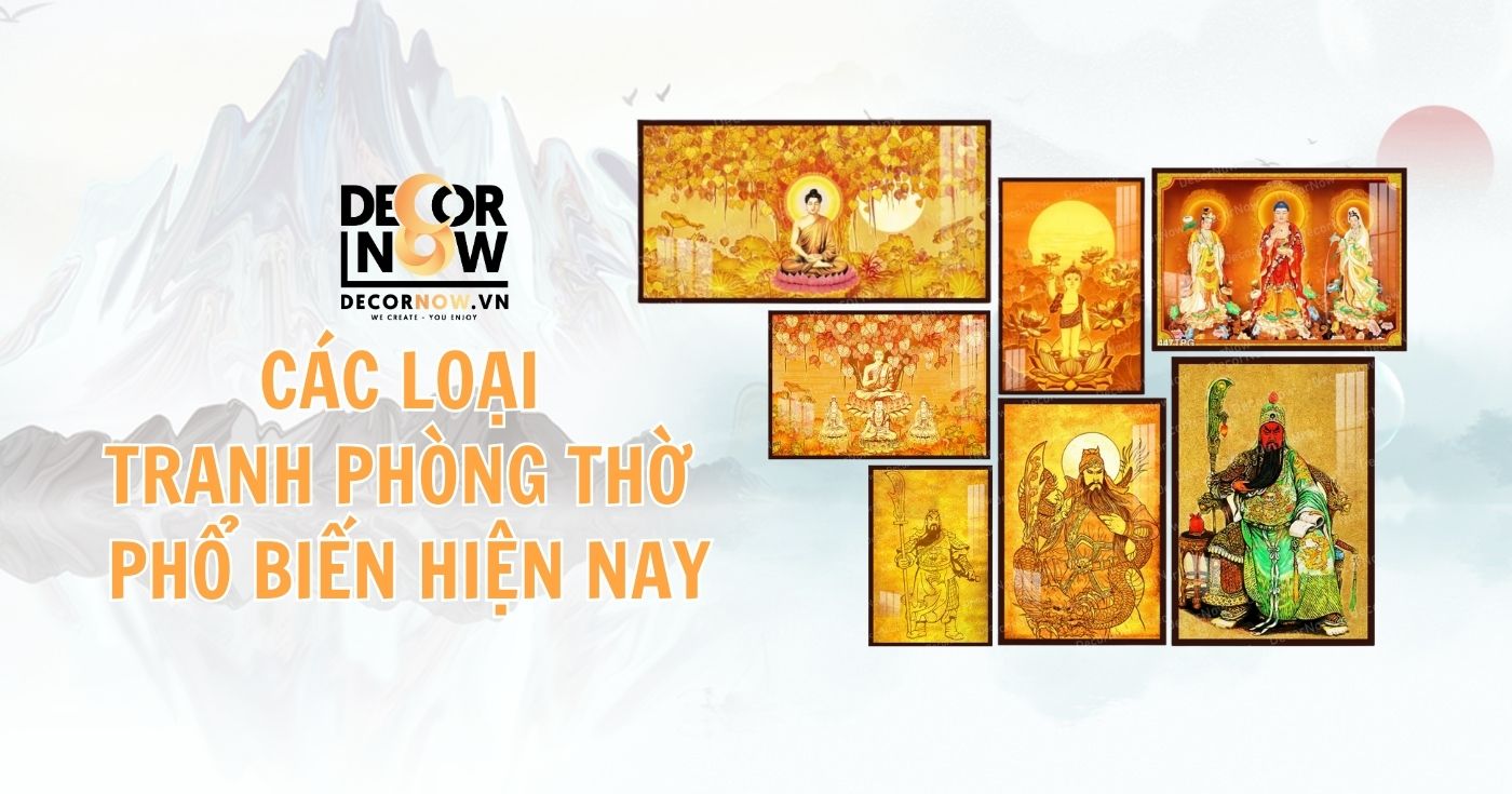Các loại tranh phòng thờ phổ biến hiện nay 12 Cac loai tranh phong tho pho bien hien nay
