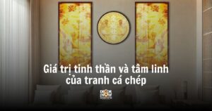 Giá trị tinh thần và tâm linh của tranh cá chép