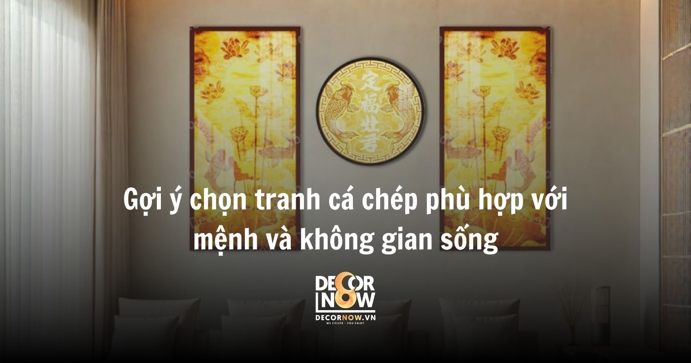 Tranh Cá Chép – Nghệ Thuật Khơi Nguồn Vượng Khí và Cảm Hứng Sống 28 Gợi ý chọn tranh cá chép phù hợp với mệnh và không gian sống
