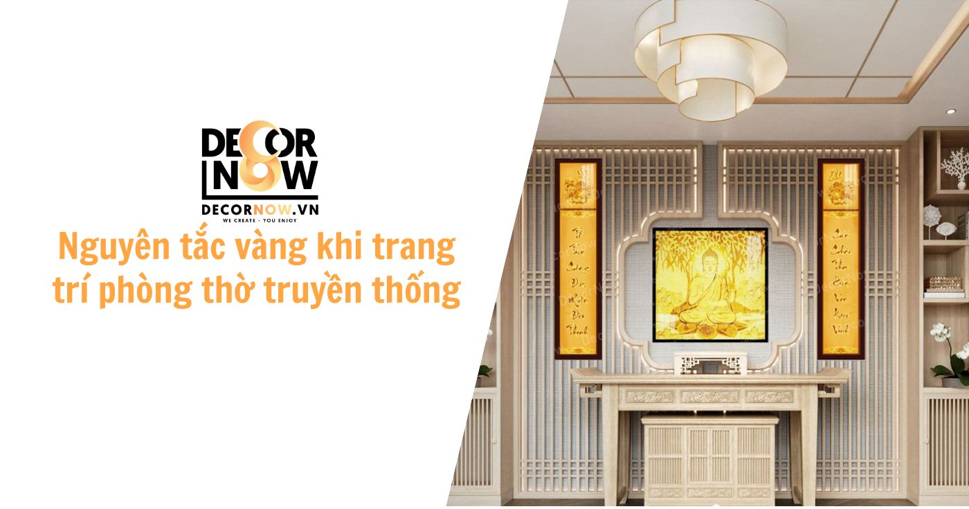 Trang trí phòng thờ truyền thống với tranh trúc chỉ in: Nét đẹp tâm linh trong văn hóa Việt 11 Nguyen tac vang khi trang tri phong tho truyen thong