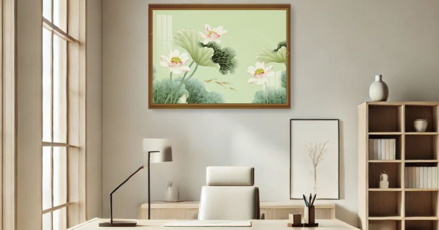 Tranh cá chép – Nguồn năng lượng sống gắn kết nghệ thuật và tâm linh 26 Tranh cá chép vượt vũ môn – kích thích ý chí