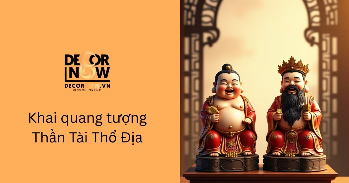 Khai quang tượng Thần Tài Thổ Địa là gì? Hướng dẫn chuẩn nghi lễ tại gia 7 Khai quang tượng thần tài thổ địa