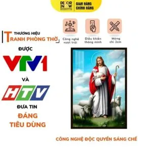 Tranh công giáo Mẫu Chúa và đàn cừu 