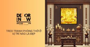 Tranh treo bàn thờ gia tiên