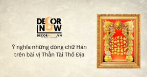 Ý nghĩa dòng chữ hán trên bài vị thần tài thổ địa