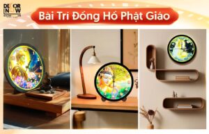 Bài trí đồng hồ Phật Giáo