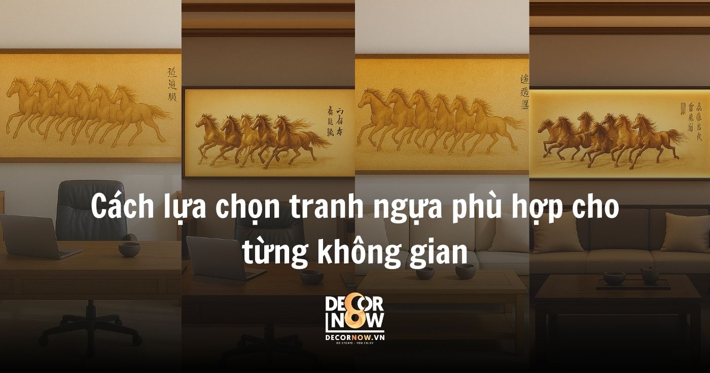 Tranh Mã đáo thành công: Ý nghĩa hình tượng ngựa trong phong thủy và đời sống tâm linh 14 Cách lựa chọn tranh ngựa phù hợp cho từng không gian