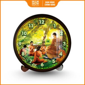 Đồng Hồ Phật Giáo Ngũ Tăng Kính Lễ Phật Thích Ca Mâu Ni DecorNow DH01