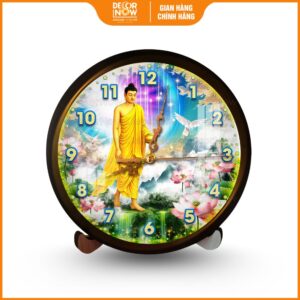 Đồng hồ Phật Giáo Bước Chân Phật An Lạc Giữa Sen