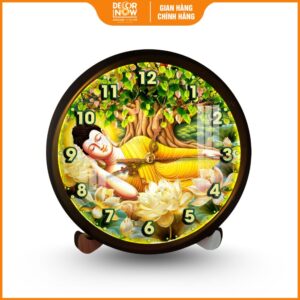Đồng hồ Phật Giáo Phật Niết Bàn Bồ Đề Sen Vàng