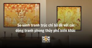 So sanh tranh truc chi bo de voi cac dong tranh phong thuy pho bien khac