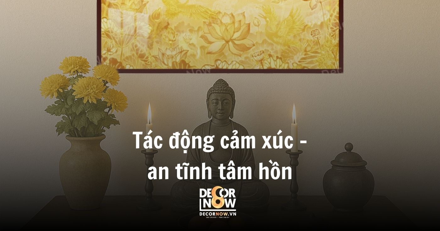 Tác động tâm linh và cảm xúc của Tranh Địa Tạng Vương Bồ Tát 9 Tác động cảm xúc – an tĩnh tâm hồn
