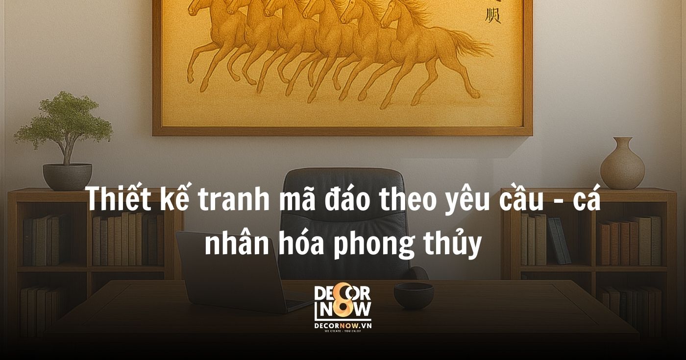 3 dòng tranh mã đáo thành công bán chạy ở DecorNow 14 Thiết kế tranh mã đáo theo yêu cầu – cá nhân hóa phong thủy