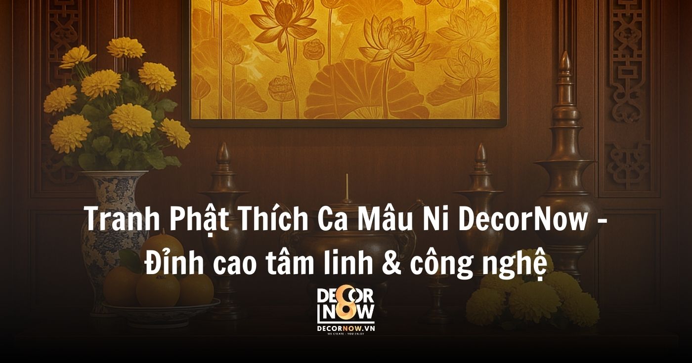 Tranh Phật Thích Ca Mâu Ni là gì? Ý nghĩa phong thủy và cách chọn tranh chuẩn xác cho Quý gia chủ 22 Tranh Phật Thích Ca Mâu Ni DecorNow – Đỉnh cao tâm linh & công nghệ