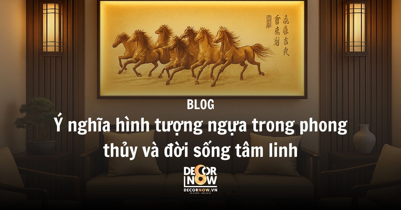 Ý nghĩa hình tượng ngựa trong phong thủy và đời sống tâm linh