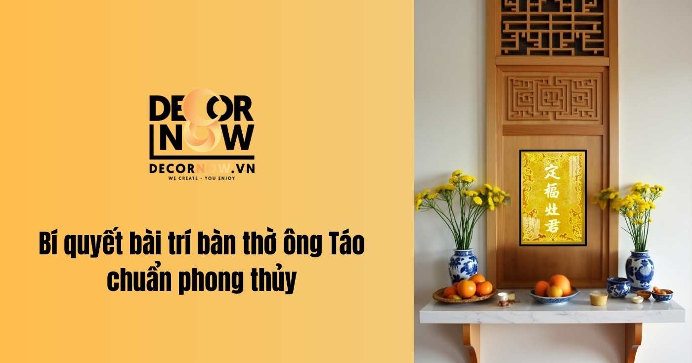 Bí quyết bài trí bàn thờ ông Táo chuẩn phong thủy, đón phúc lộc bình an 5 Bí quyết bài trí bàn thờ ông Táo chuẩn phong thủy