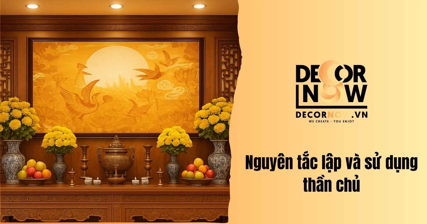 Ngũ đại mai thần chủ là gì? Ý nghĩa & cách lập thần chủ chuẩn theo phong thủy 10 Nguyên tắc lập và sử dụng thần chủ