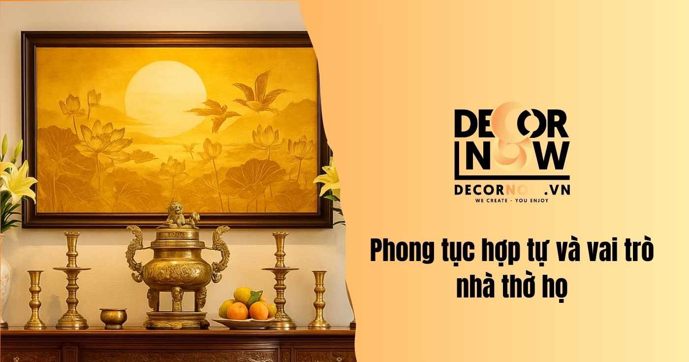 Ngũ đại mai thần chủ là gì? Ý nghĩa & cách lập thần chủ chuẩn theo phong thủy 11 Phong tục hợp tự và vai trò nhà thờ họ