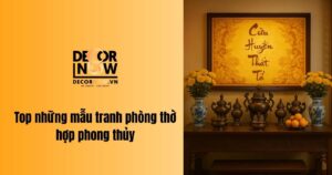 Top 5 mẫu tranh phòng thờ hợp phong thủy nhất